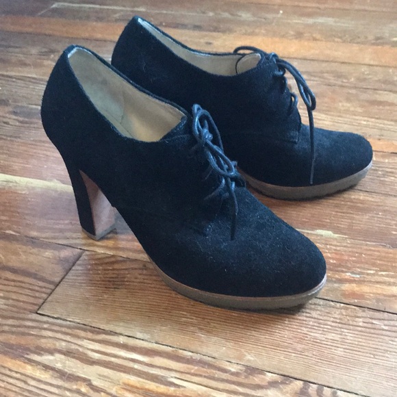 Black Suede Booties by Talbots - Picture 2 of 4